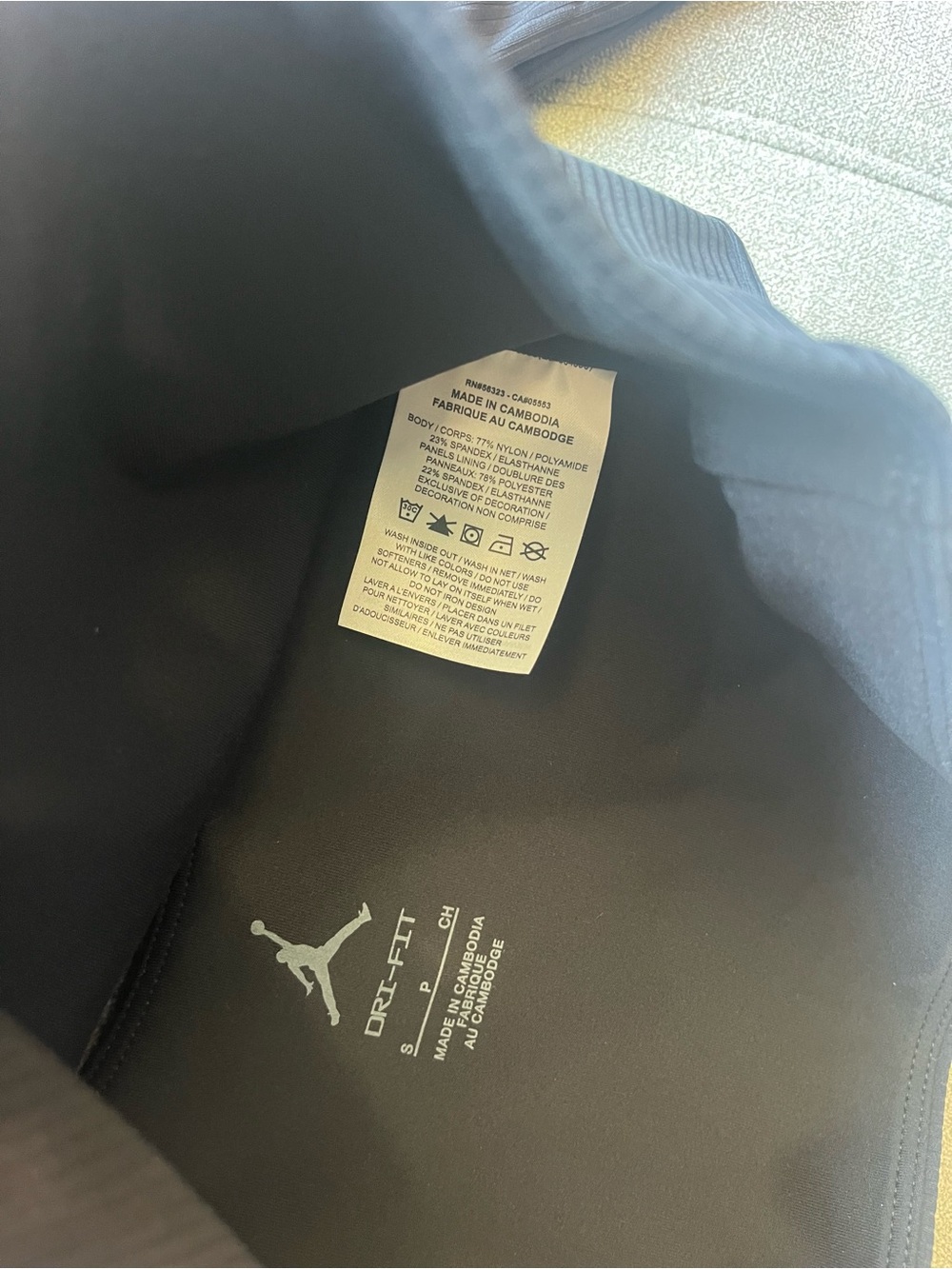 NWT $70 Nike Jordan Sport Women's Dri-FIT Long-Sleeve Crop Top Tight Fit Small - Picture 6 of 6